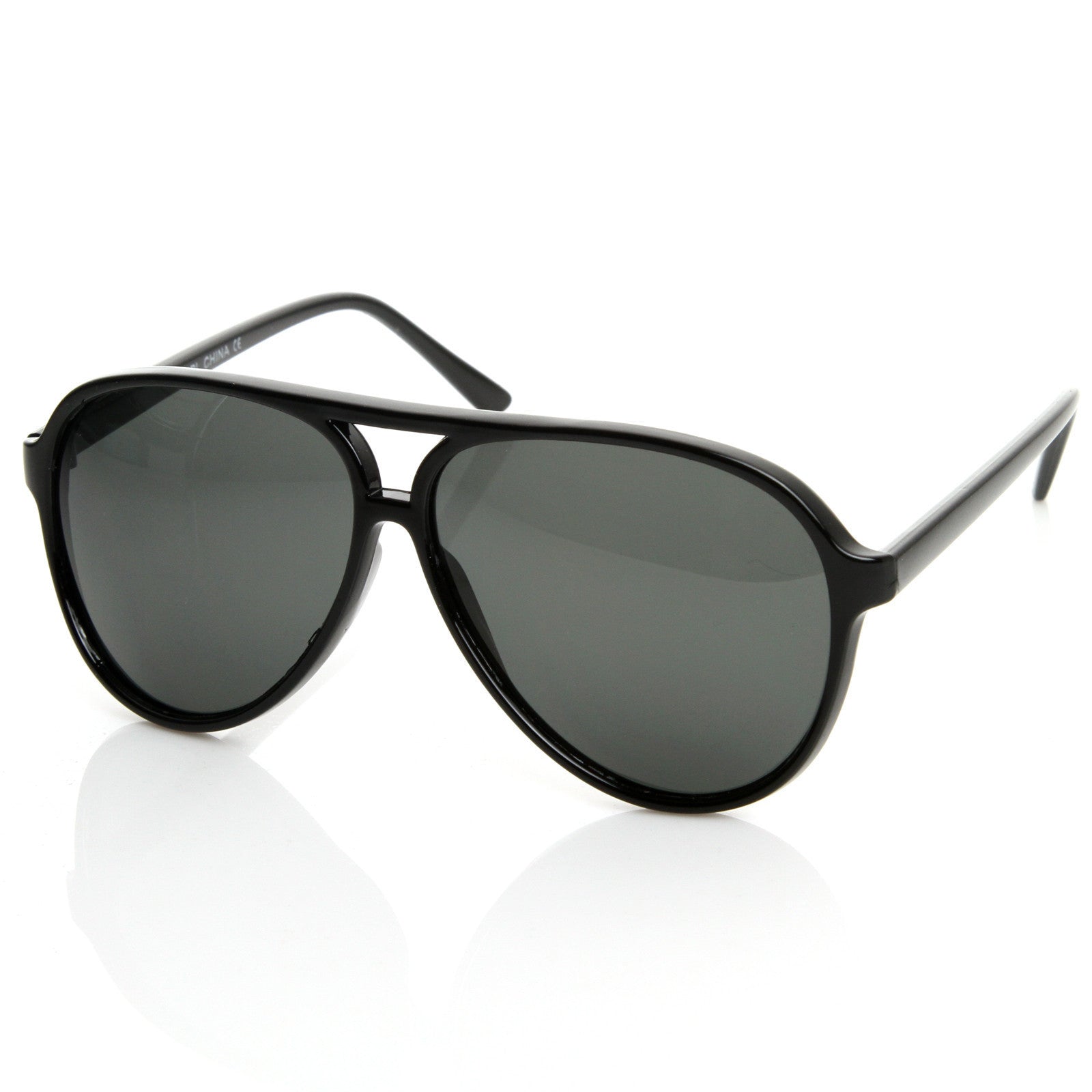 Men's plastic top aviator sunglasses