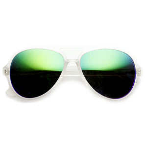 Retro Frosted Revo Color Lens Party Summer Aviator Sunglasses 8825