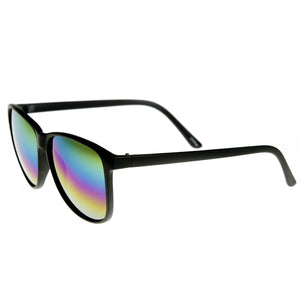 Retro Fashion Revo Color Mirrored Lens Large Horned Rim Sunglasses 8949