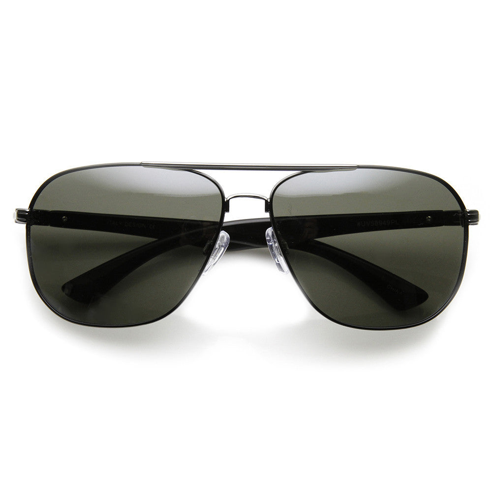 Bally Men's Gold Metal Aviator Sunglasses - QVC.com
